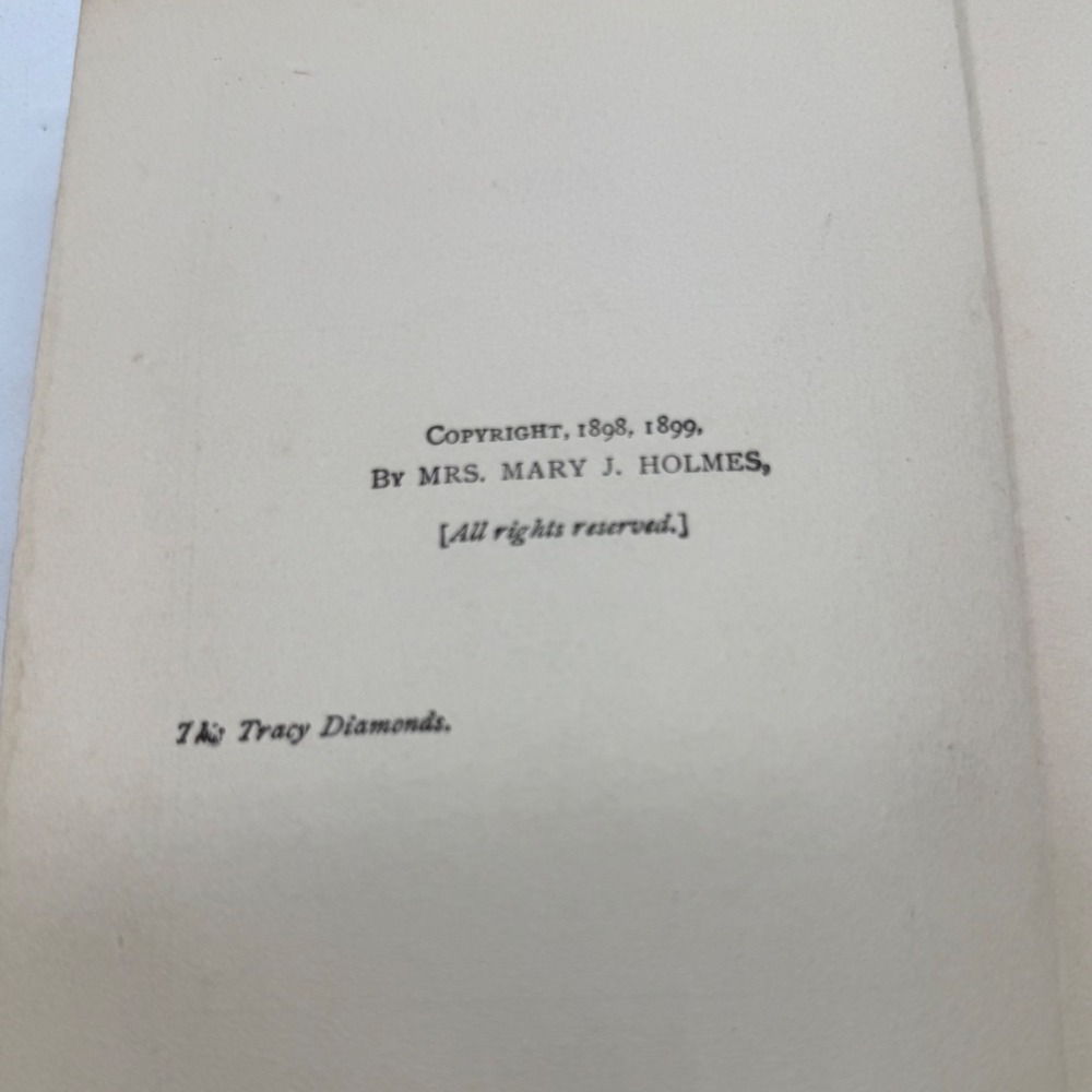 The Tracy Diamonds Mary J Holmes 1899 Antique Hardcover Dillingham Art Nouveau - Picture 7 of 9